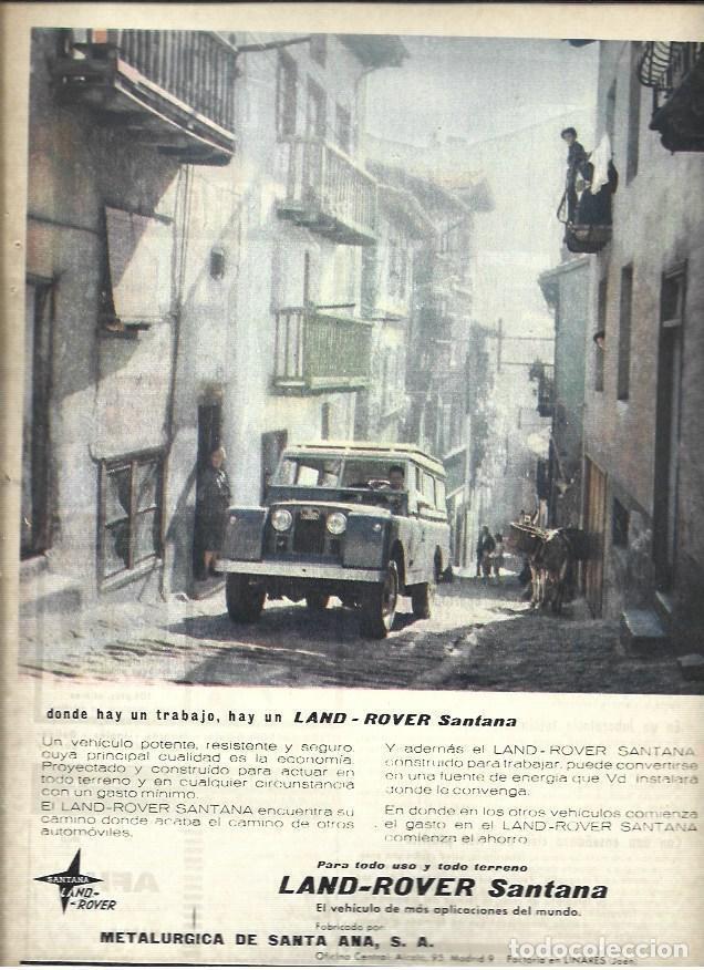 Otros art&iacute;culos de coleccionismo en papel: LAMINA 40944: Land Rover Santana, publicidad - VVAA