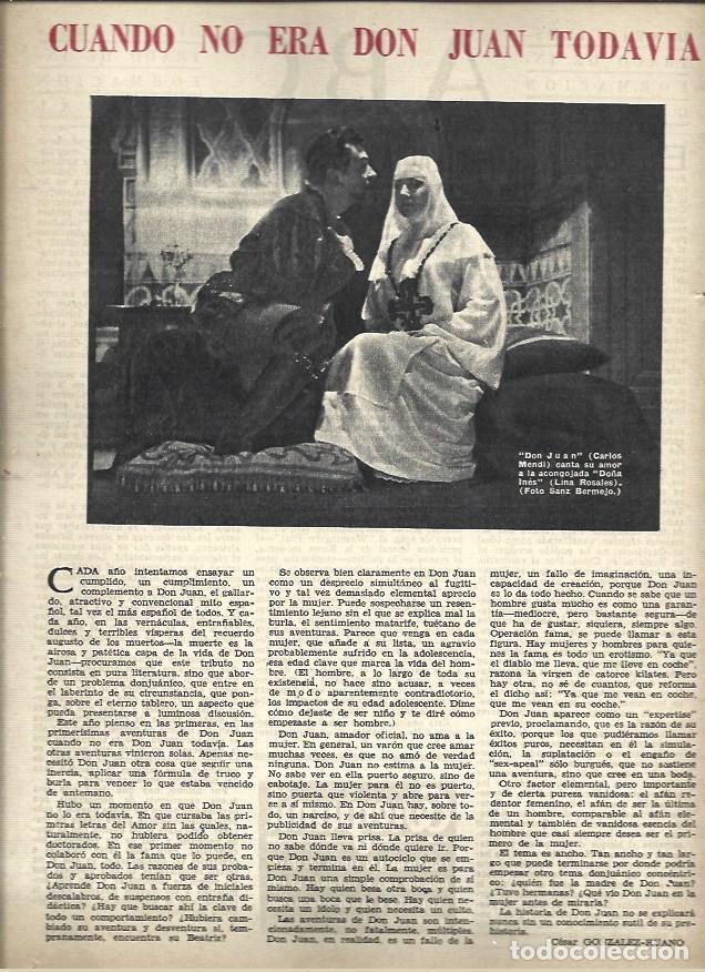 Otros art&iacute;culos de coleccionismo en papel: LAMINA 40962: Escena de Don Juan Tenorio - VVAA