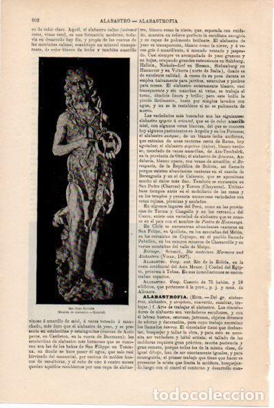Otros art&iacute;culos de coleccionismo en papel: LAMINA ESPASA V52275: Estatua de San Juan Bautista, Escorial - Varios