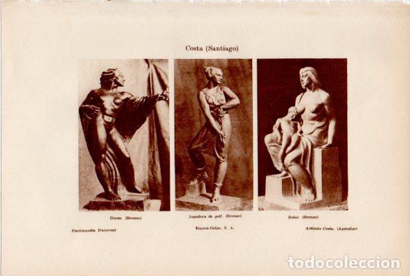Otros art&iacute;culos de coleccionismo en papel: LAMINA ESPASA V52086: Diana, Jugadora de golf y Dolor por Santiago Costa - Varios