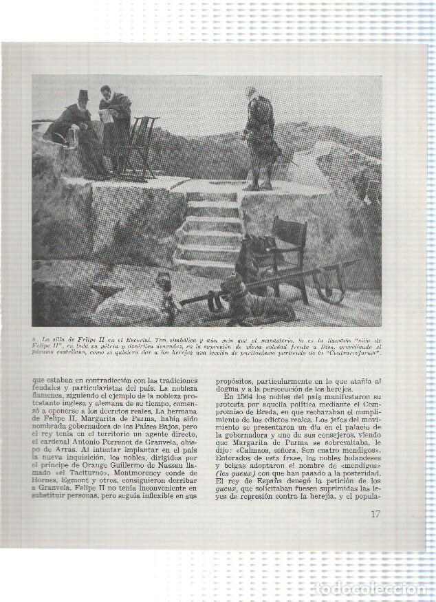 Otros art&iacute;culos de coleccionismo en papel: Lamina: La silla de Felipe II en El Escorial