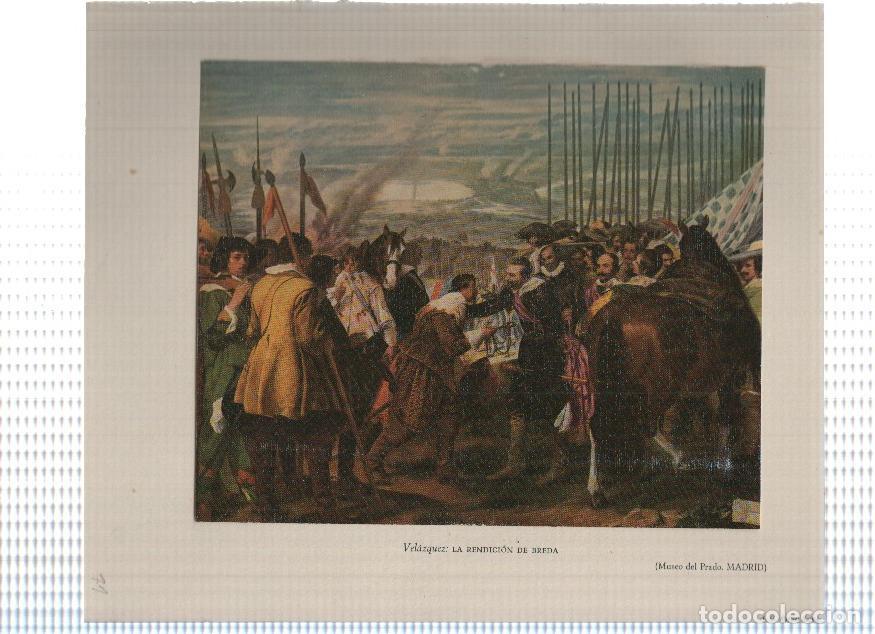 Otros art&iacute;culos de coleccionismo en papel: Lamina: La rendicion de Breda por Velazquez