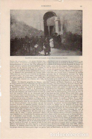 Sammelleidenschaft Andere Papierartikel: LAMINA V41739: La salida de la iglesia por Leonardo Alenza - Varios