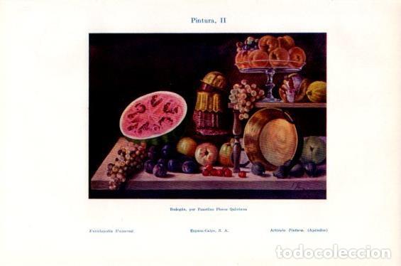 Otros art&iacute;culos de coleccionismo en papel: LAMINA V41655: Bodegon por F. Flores Quintana - Varios