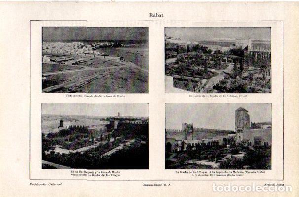Sammelleidenschaft Andere Papierartikel: LAMINA V42174: Vistas de Rabat - Varios