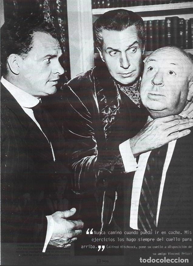 Otros art&iacute;culos de coleccionismo en papel: LAMINA 37271: Vicent Price con Alfred Hitchcock - Nuria Vidal