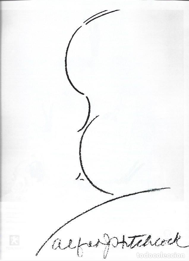 Sammelleidenschaft Andere Papierartikel: LAMINA 37276: Dibujo de la silueta de Alfred Hitchcock - Nuria Vidal