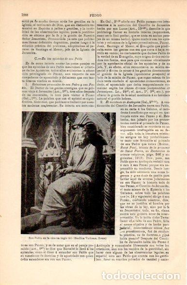 Otros art&iacute;culos de coleccionismo en papel: LAMINA V42491: San Pedro en la catedra, Basilica Vaticana - Varios