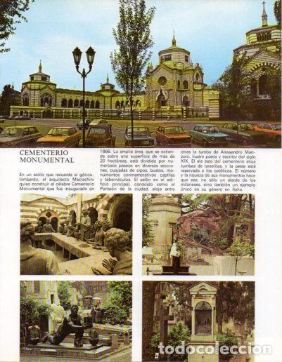 Altri oggetti di carta: LAMINA V43205: Milan. Cemanterio Monumental - Giovanna Magi