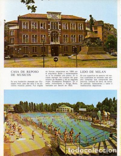 Otros art&iacute;culos de coleccionismo en papel: LAMINA V43190: Milan. Casa de Reposo de Musicos y Lido de Milan - Giovanna Magi
