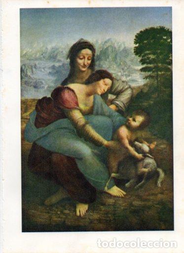 Otros art&iacute;culos de coleccionismo en papel: LAMINA V43034: La Virgen el Ni&ntilde;o Jesus y Santa Ana por Da Vinci - Germain Bazin