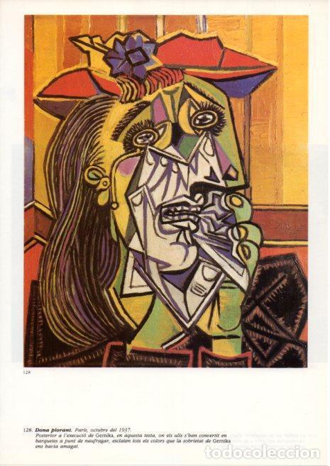 Otros art&iacute;culos de coleccionismo en papel: LAMINA V43123: Picasso. Dona plorant - Josep Palau i Fabre