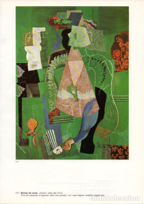 Otros art&iacute;culos de coleccionismo en papel: LAMINA V43114: Picasso. Retrat de noia - Josep Palau i Fabre