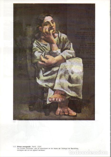 Otros art&iacute;culos de coleccionismo en papel: LAMINA V43116: Picasso. Dona asseguda - Josep Palau i Fabre