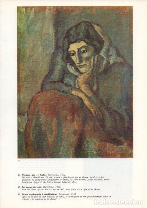 Otros art&iacute;culos de coleccionismo en papel: LAMINA V43089: Picasso. Dona replegada i meditativa - Josep Palau i Fabre