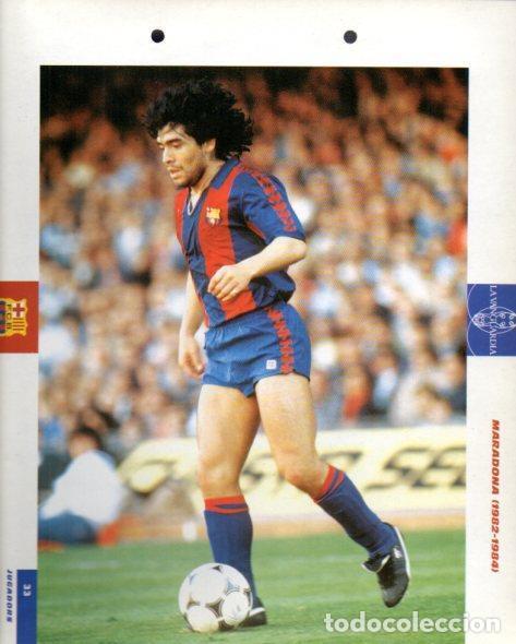 Otros art&iacute;culos de coleccionismo en papel: LAMINA V43352: Maradona F.C. Barcelona. El Gran album del Bar&ccedil;a