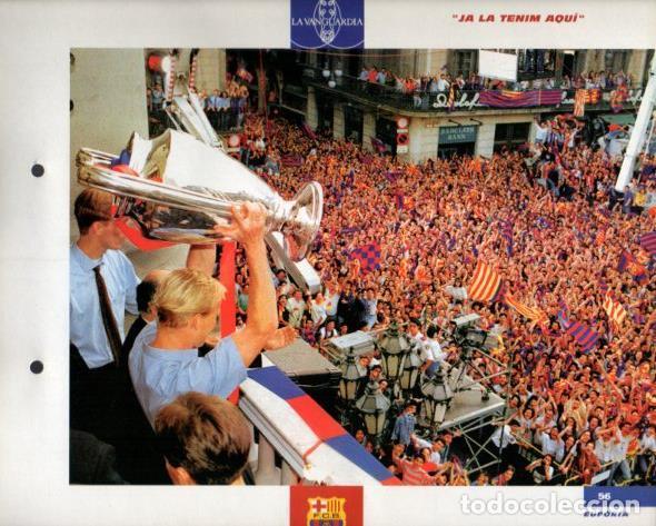 Otros art&iacute;culos de coleccionismo en papel: LAMINA V43372: F.C. Barcelona Koeman Copa d'Europa a Pla&ccedil;a Sant Jaume