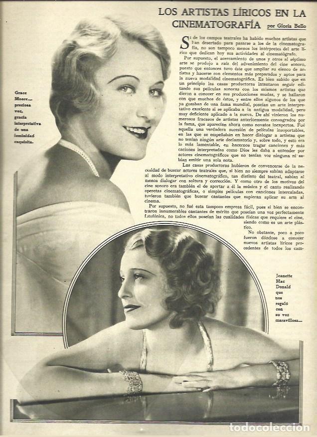 Altri oggetti di carta: LAMINA 37413: Grace Moore y Jeannette MacDonald - VVAA