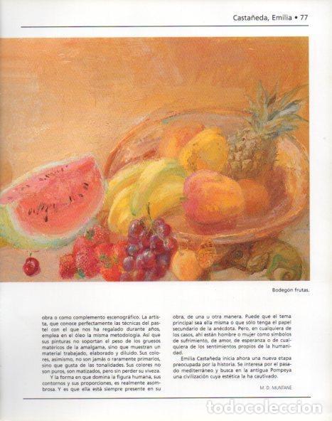Otros art&iacute;culos de coleccionismo en papel: LAMINA V44402: Bodegon frutas por Emilia Casta&ntilde;eda