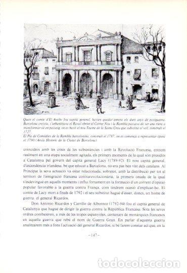 Otros art&iacute;culos de coleccionismo en papel: LAMINA V45340: El Pla de Comedies de la Rambla de Barcelona any 1787 - Jaume Sobreques i Callico