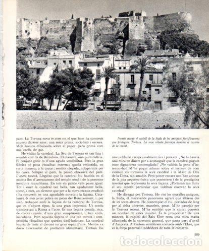 Otros art&iacute;culos de coleccionismo en papel: LAMINA V45553: Vista Castell de la Suda, Tortosa - Josep Pla