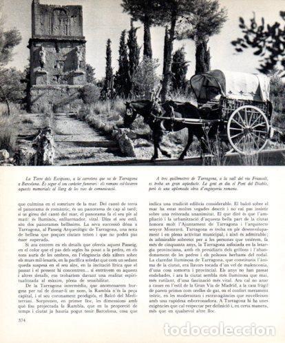 Otros art&iacute;culos de coleccionismo en papel: LAMINA V45545: Torre dels Escipions, Tarragona - Josep Pla
