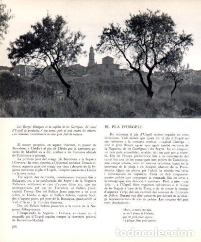 Otros art&iacute;culos de coleccionismo en papel: LAMINA V45496: Les Borges Blanques vista - Josep Pla