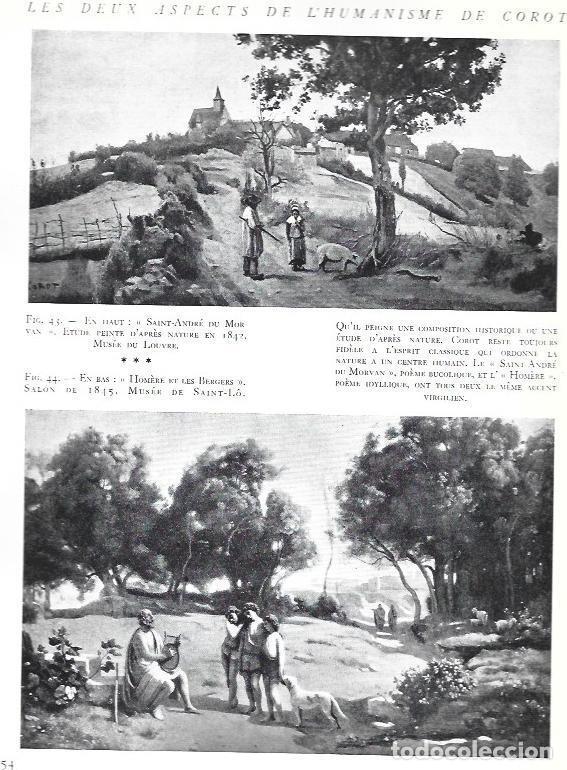 Otros art&iacute;culos de coleccionismo en papel: LAMINA 37555: Saint Andre du Morvan u Homere et les Bergers, por Corot - VVAA