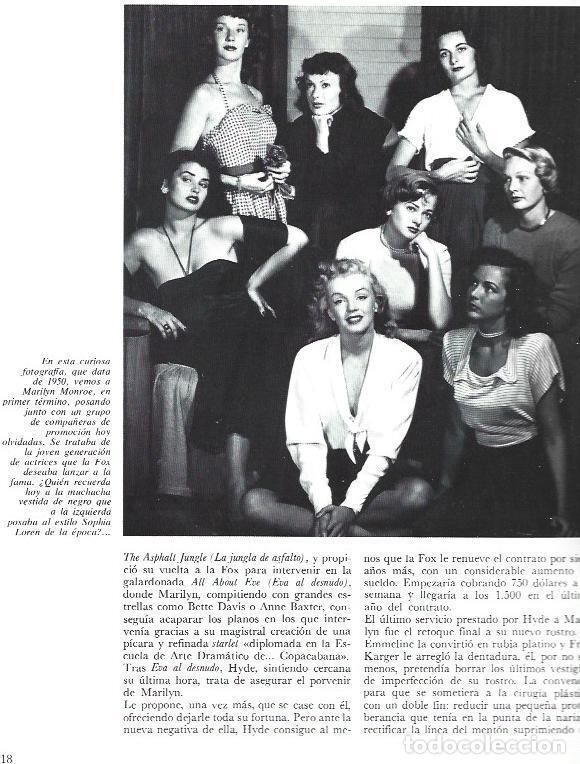 Otros art&iacute;culos de coleccionismo en papel: LAMINA 37630: Marilyn Monroe con compa&ntilde;eras de la Fox - VVAA