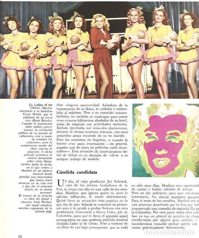 Otros art&iacute;culos de coleccionismo en papel: LAMINA 37629: Marilyn Monroe en Ladies of the Chorus - VVAA