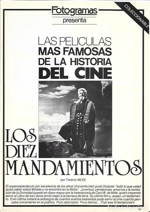 Otros art&iacute;culos de coleccionismo en papel: LAMINA 38096: Charlton Heston en Los Diez Mandamientos - Terenci Moix