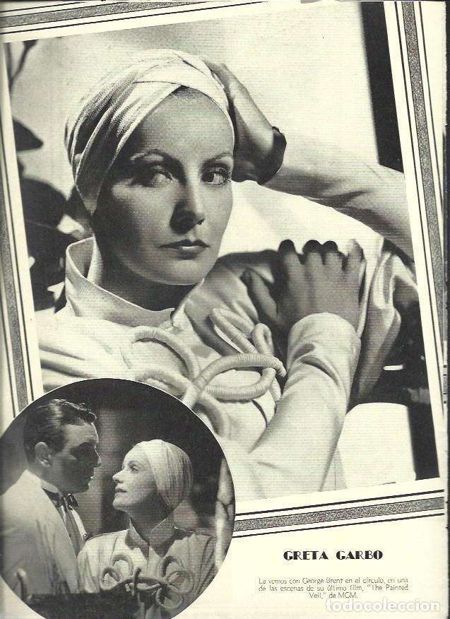 Otros art&iacute;culos de coleccionismo en papel: LAMINA 38000: Greta Garbo en The Painted Veil - VVAA