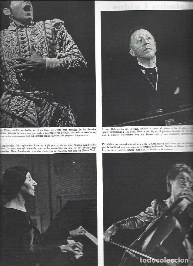 Altri oggetti di carta: LAMINA 38553: Ezio Pinza, Arthur Rubinstein, Wanda Landowska y Raya Garbousova - VVAA