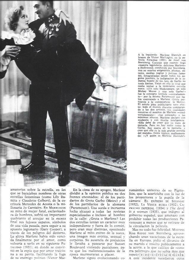 Otros art&iacute;culos de coleccionismo en papel: LAMINA 38280: Marlene Dietrich en Fatalidad - VVAA