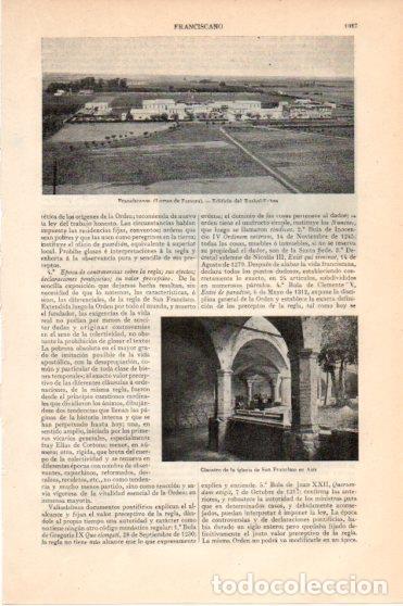Otros art&iacute;culos de coleccionismo en papel: LAMINA V45978: Claustro de la iglesia de San Francisco en Asis - Varios