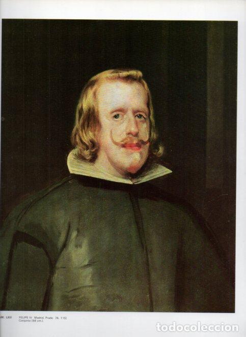 Otros art&iacute;culos de coleccionismo en papel: LAMINA V47165: Retrato Felipe IV por Velazquez