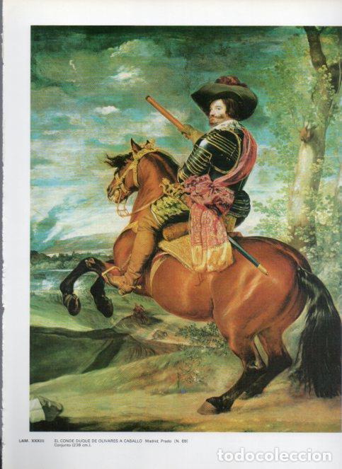 Otros art&iacute;culos de coleccionismo en papel: LAMINA V47151: El conde duque de olivares a caballo por Velazquez