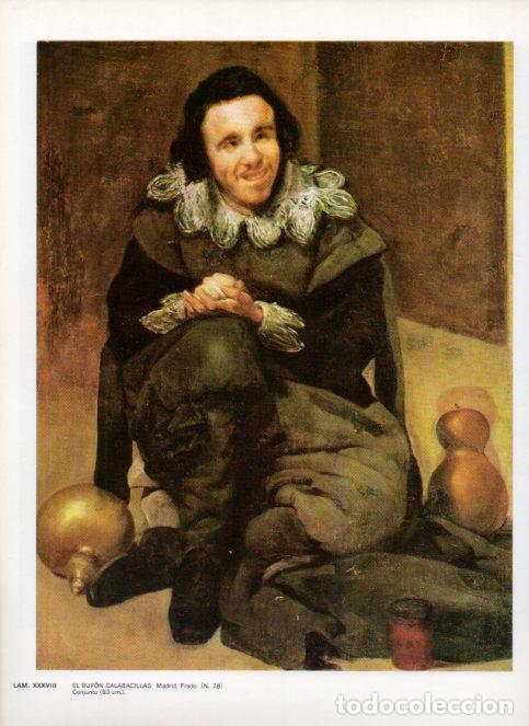 Otros art&iacute;culos de coleccionismo en papel: LAMINA V47153: El bufon Calabacillas por Velazquez