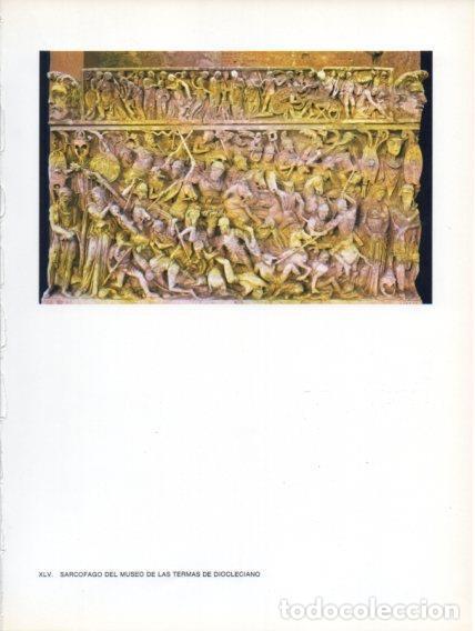 Otros art&iacute;culos de coleccionismo en papel: LAMINA V47033: Sarcofago del Museo de las Termas de Diocleciano siglo IV - Raymonde de Gans