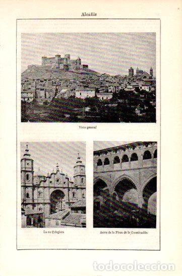 Otros art&iacute;culos de coleccionismo en papel: LAMINA V47548: Vistas de Alca&ntilde;iz - Varios