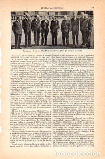 Otros art&iacute;culos de coleccionismo en papel: LAMINA V47387: Churchill con el rey y miembros del Gabinete de Guerra - Varios