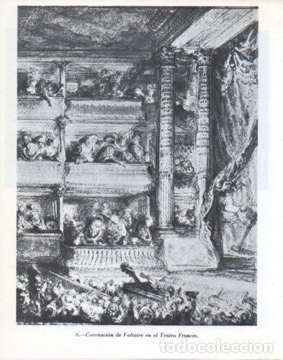 Otros art&iacute;culos de coleccionismo en papel: LAMINA V47941: Coronacion de Voltaire en el Teatro Frances