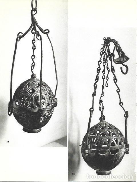Otros art&iacute;culos de coleccionismo en papel: LAMINA 38736: Incensarios del Museo Episcopal de Vic - Edourard Junyent