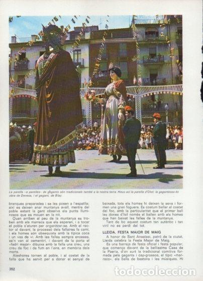 Otros art&iacute;culos de coleccionismo en papel: LAMINA V48870: Parella de gegants d'Olot per Devesa i Blay