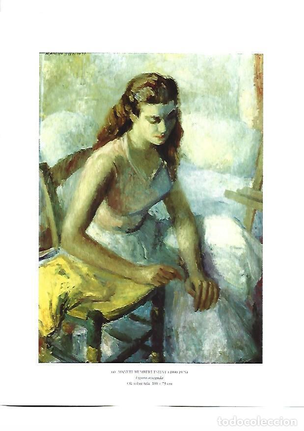 Sammelleidenschaft Andere Papierartikel: LAMINA 39145: Figura sentada, por Manuel Humbert - VVAA