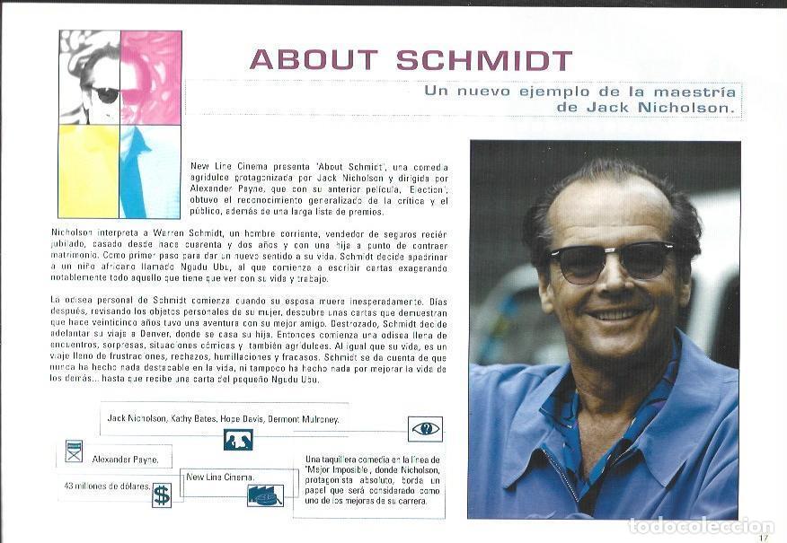 Sammelleidenschaft Andere Papierartikel: LAMINA 39622: About Schmidt con Jack Nicholson - VVAA