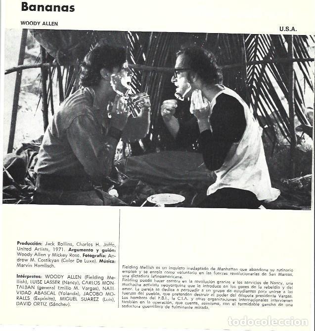 Otros art&iacute;culos de coleccionismo en papel: LAMINA 39350: Bananas de Woody Allen - VVAA