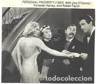 Otros art&iacute;culos de coleccionismo en papel: LAMINA 40202: Robert Taylor en Personal Property