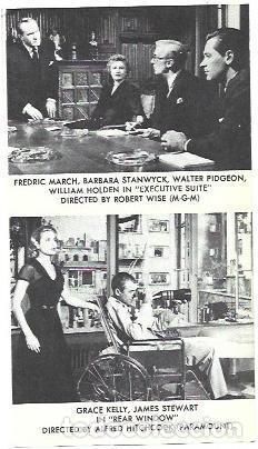Otros art&iacute;culos de coleccionismo en papel: LAMINA 40159: Barbara Stanwyck en Executive Suite y Grace Kelly en Rear Windoq