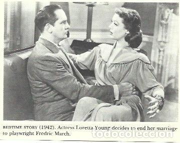 Otros art&iacute;culos de coleccionismo en papel: LAMINA 39753: Escena de Bedtime Story con Loretta Young